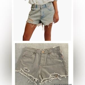 NWT Free People Now or Never distressed Denim Short, 31